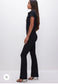 Good American "Fit for Success Bootcut Jumpsuit in Black" (Size S)