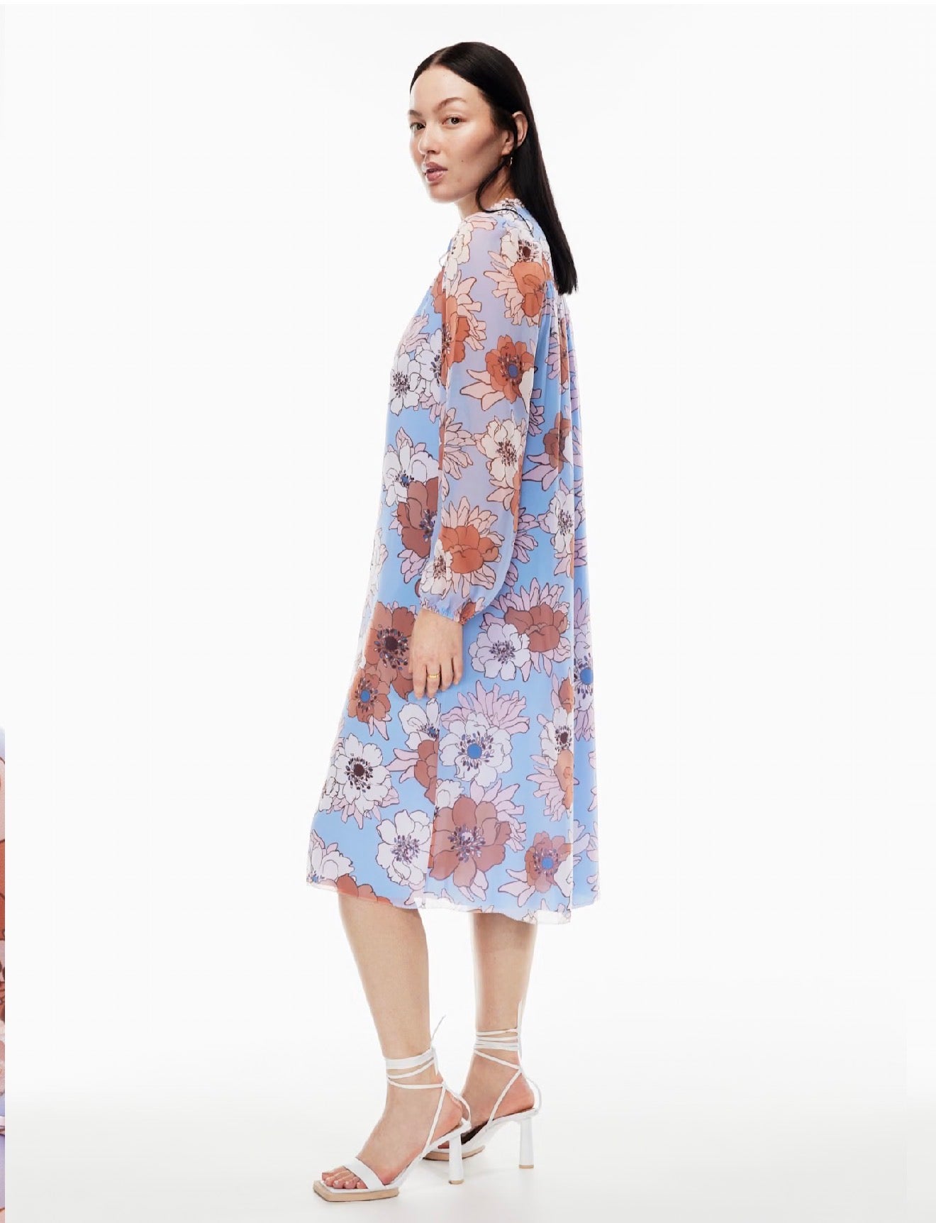 Wilfred "Molly Midi Dress in Blue / Pink Soft Iris" (Size M/L)