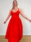 Torn by Ronny Kobo "Monica Dress in Red" (Size S/M)