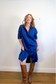 Universal Standard "Odeon Stretch Poplin Shirtdress in Blue" (Size M/L)