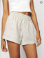 Reformation "Mila Linen Short in Oatmeal" (Size S/M)