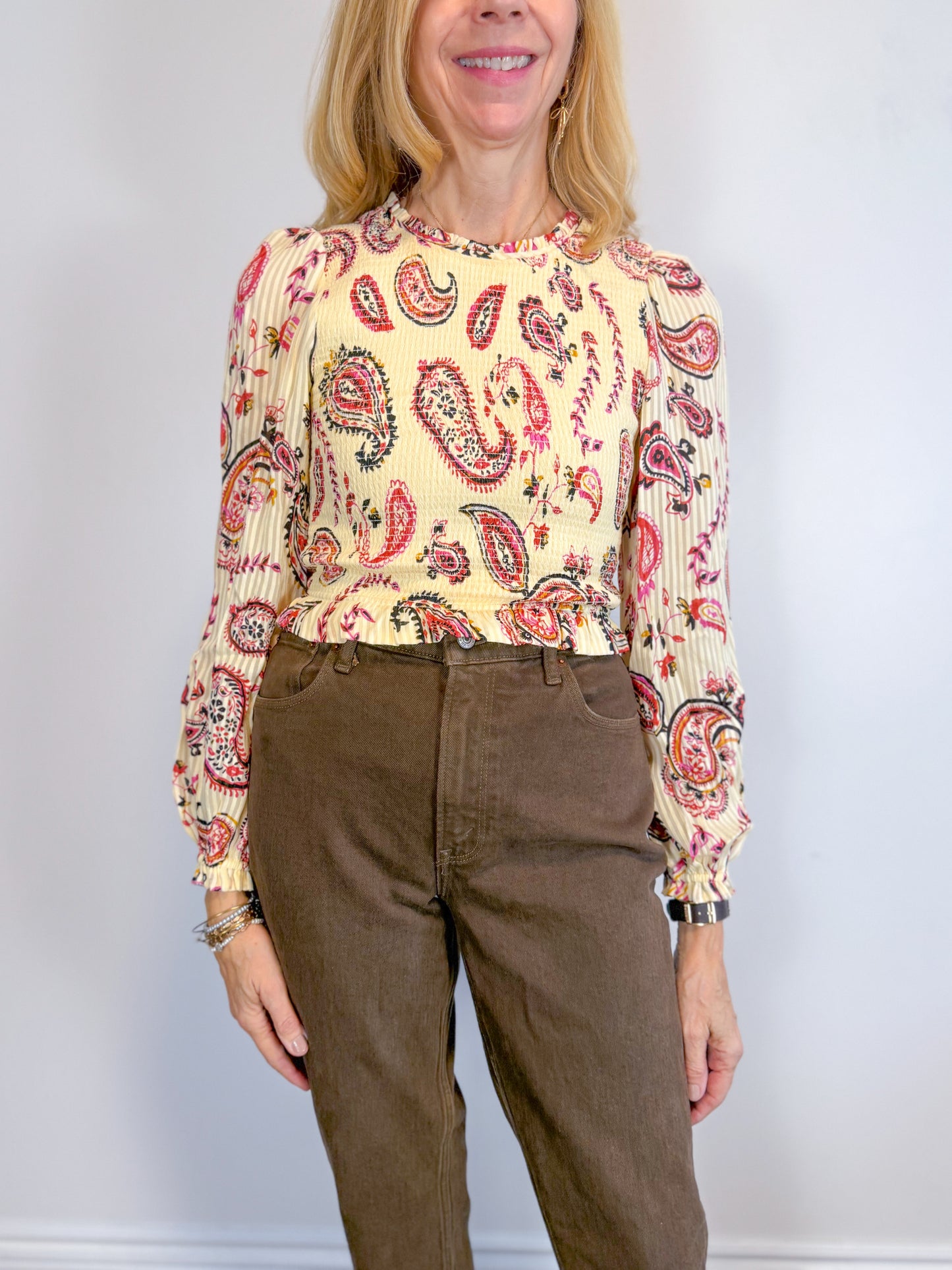 Wilfred "Tempest Blouse in Paisley Print" (Size S)