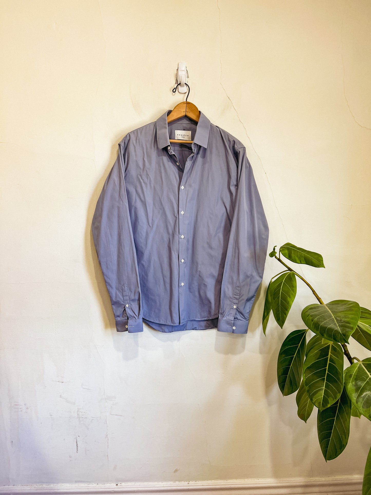 Sandro Paris Blue Button Down (Size M)