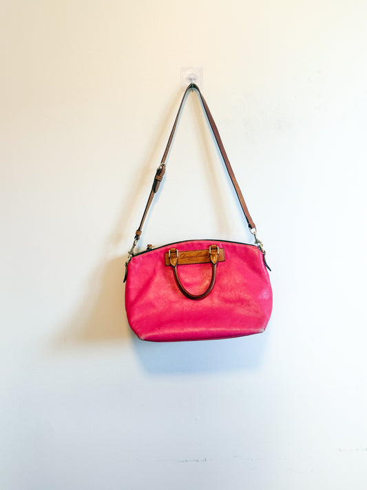 Dooney & Burke "Juliette Satchel Purse in Hot Pink"
