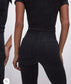 Good American "Fit for Success Bootcut Jumpsuit in Black" (Size S)