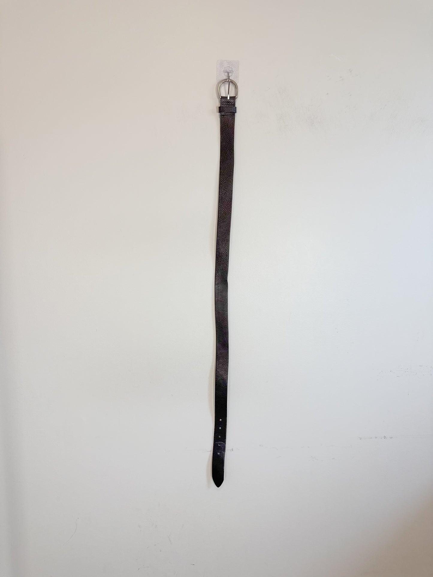 Roots Black Leather Belt (Size L)