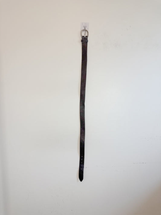 Roots Black Leather Belt (Size L)