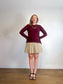 Vince Cashmere Sweater in Maroon (Size S)