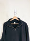 KOTN Slow Fashion "Quarter Zip French Terry Sweatshirt in Black" (Size L)