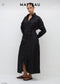MATTEAU "Everyday Shirt Dress in Black" (Size M/L)