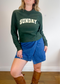 Good for Sunday Slow Fashion "Sunday Crewneck in Dark Green" (Size M)