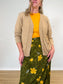Vintage Cotton Cardigan in Beige (Size XL)
