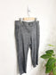 LOFT Petites Grey Slim Linen Blend Cropped Trousers (Size 12P)