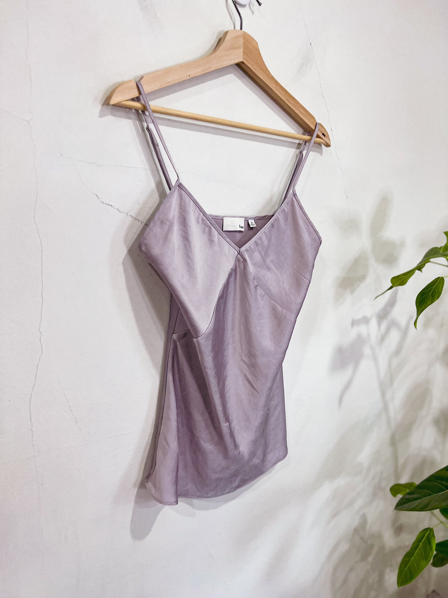 Wilfred Free Satin Camisole in Purple (Size M)