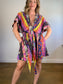 AMUR Sustainable  "Nyla Tie Front Dress" in Mixed Floral Print (Size L/XL)