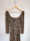 Reformation "Sigmund Dress in Leopard Print" (Size 4P)