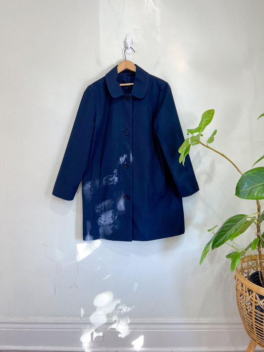 COS Lightweight Navy Trench Coat (Size L)