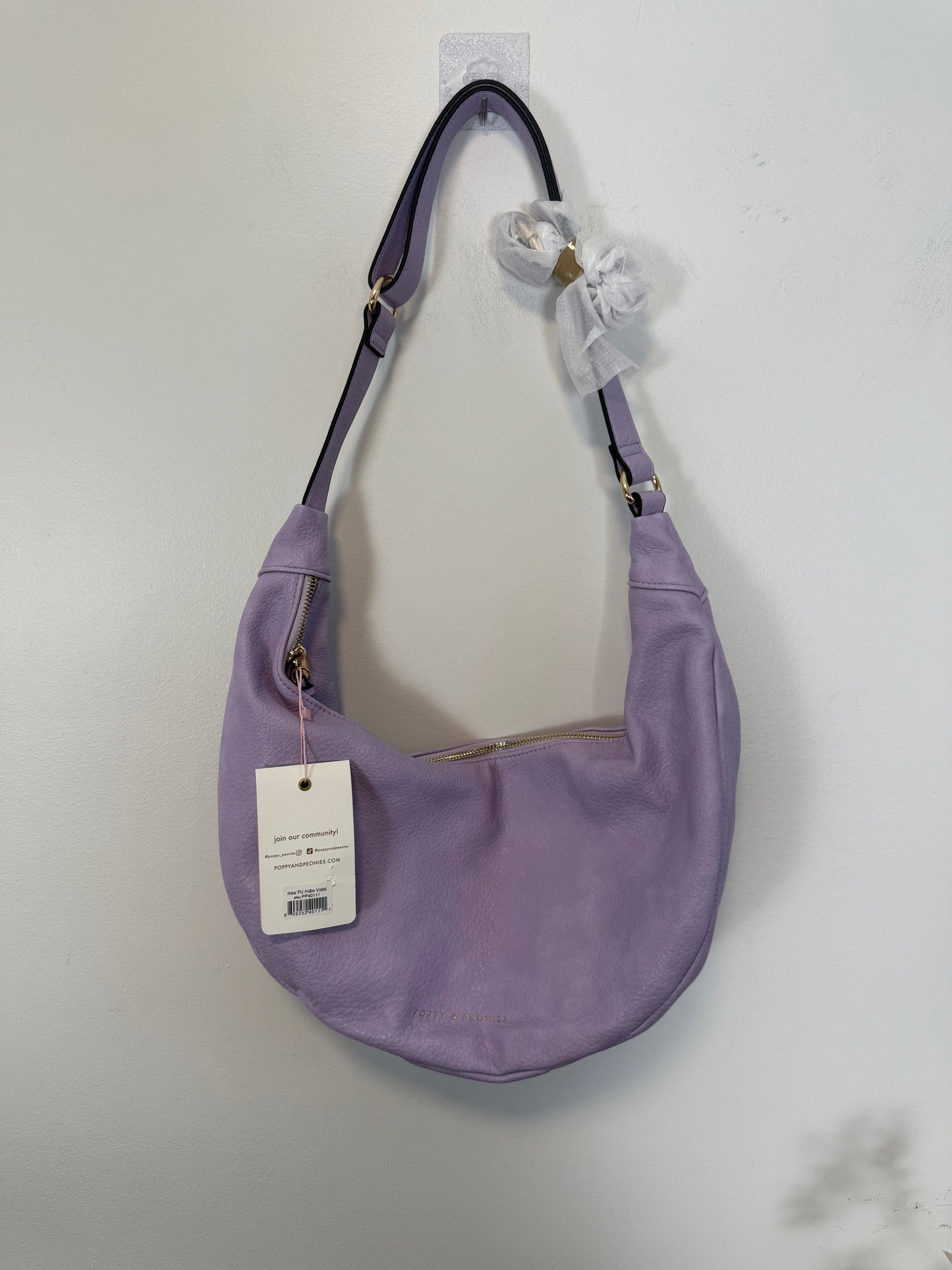 Poppy & Peonies "Over the Moon Purse in Purple" NWT