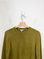 COS Lightwool Wool Crewneck in Green (Size S)