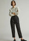 Everlane "The Draper Tapered Pants in Black" (Size 8)