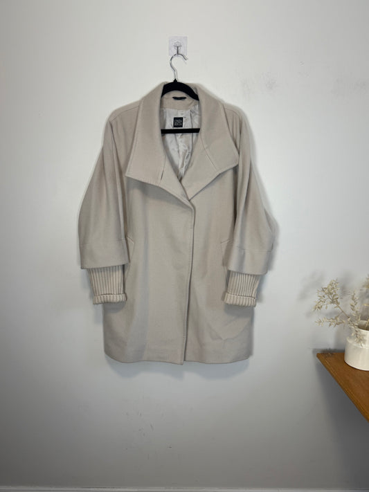 CINZIA ROCCA Designer Wool Peacoat in Grey (Size M/L)