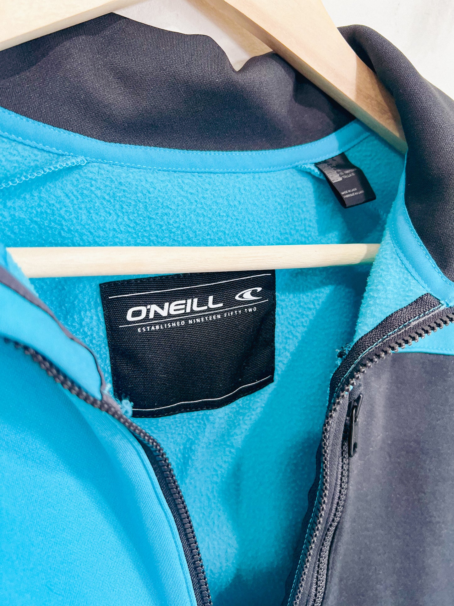 O’Neil Half Zip Sweater in Aqua (Size XL)