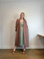 J.Jill Long Quilt Wool Jacket in Dusty Rose/Green (Size M/L)