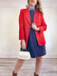 Vintage Red Blazer (Size L)