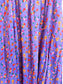 Betsey Johnson "Ditsy Rose Chalis Midi Dress in Veri Peri" NWT (Size M/L)