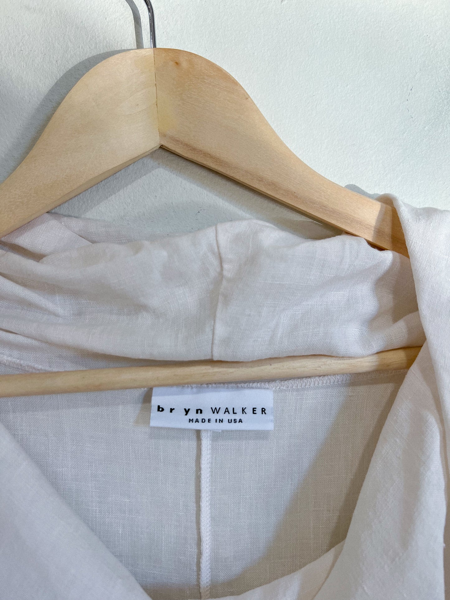 Bryn Walker "Henrietta Dress in White Light Linen" (Size XL)