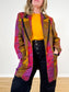 Vintage Quilted Blazer in Multi-Colour (Size XL)