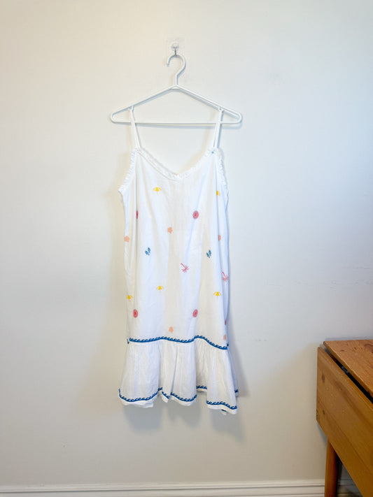 Cynthia Rowley Embroidered Sleepwear Dress in White NWT (Size S-L)