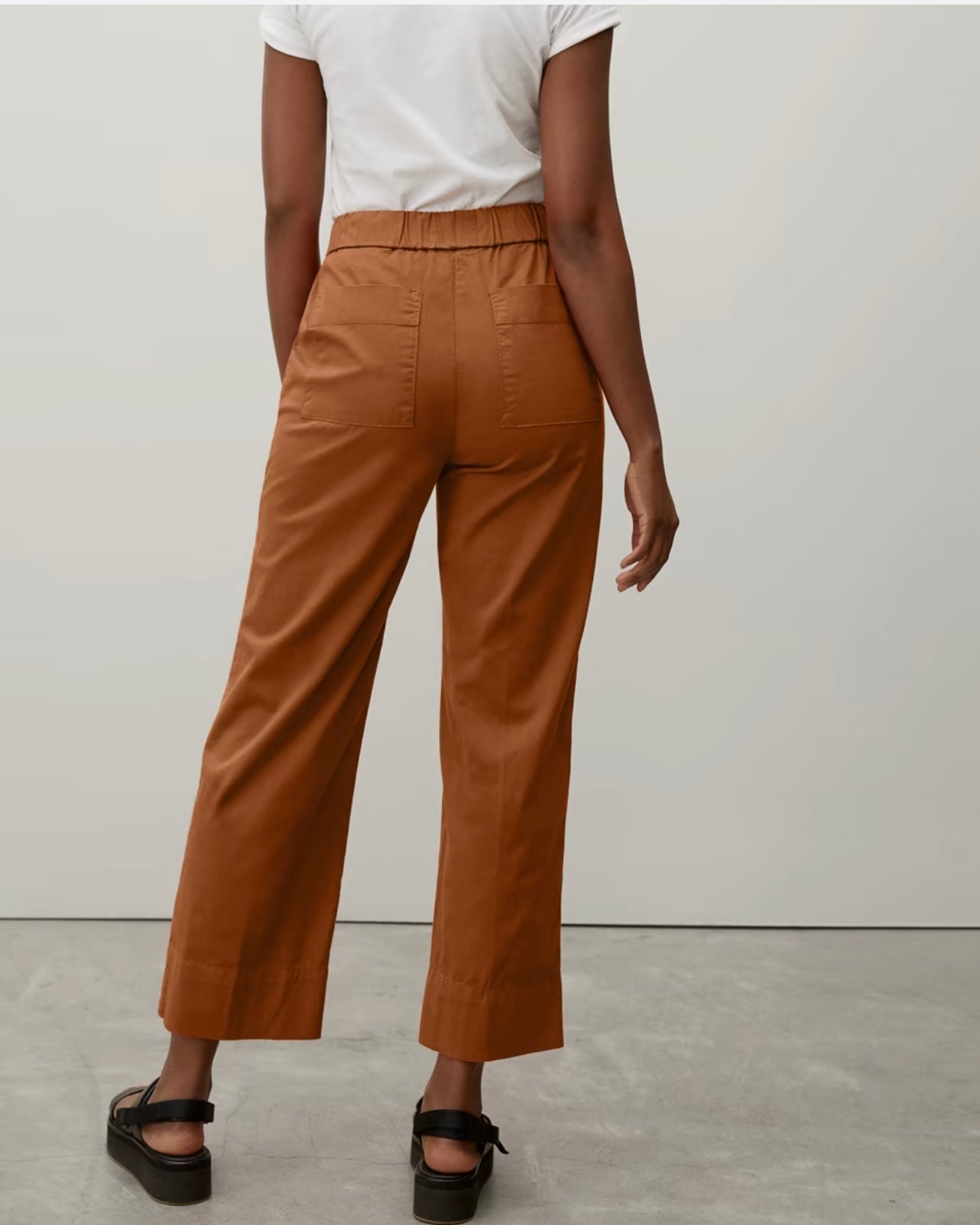 Everlane "The Easy Pant" in Rust (Size 4)