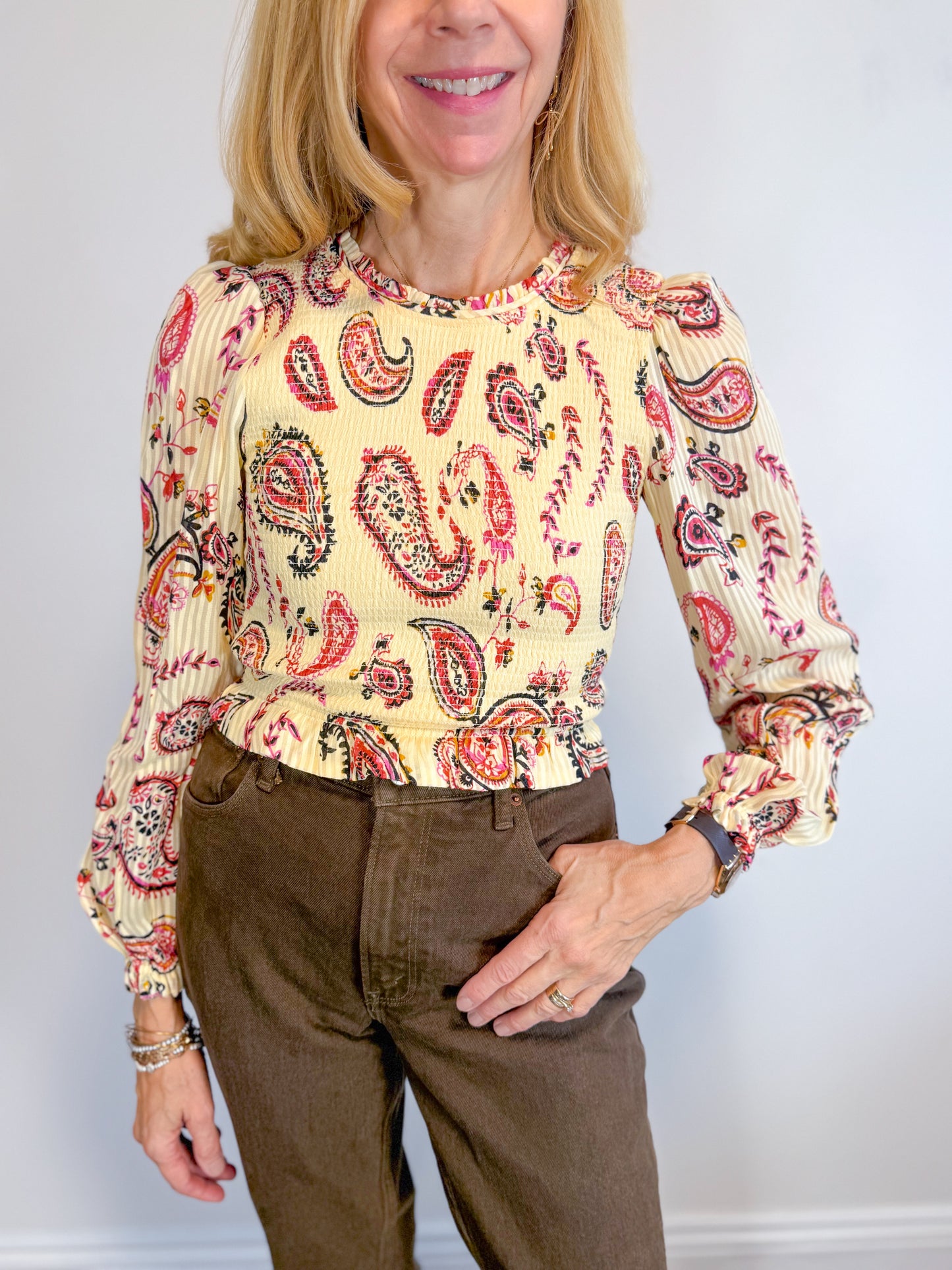 Wilfred "Tempest Blouse in Paisley Print" (Size S)