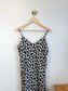 Gap Floral Midi Dress in Black/White (Size L)
