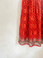 Max Studio Red Print Dress (Size L)