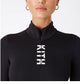 KITH Cora Zip Up Bodysuit in Black (Size S)