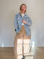 AFRM Light Wash Denim Jacket (Size M/L)