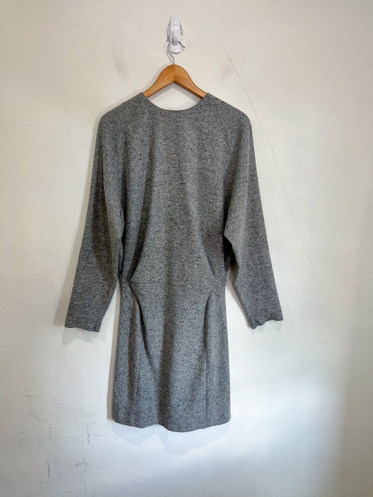 Henrik Vibskov Designer Long Sleeve Grey Mini Dress (Size M)