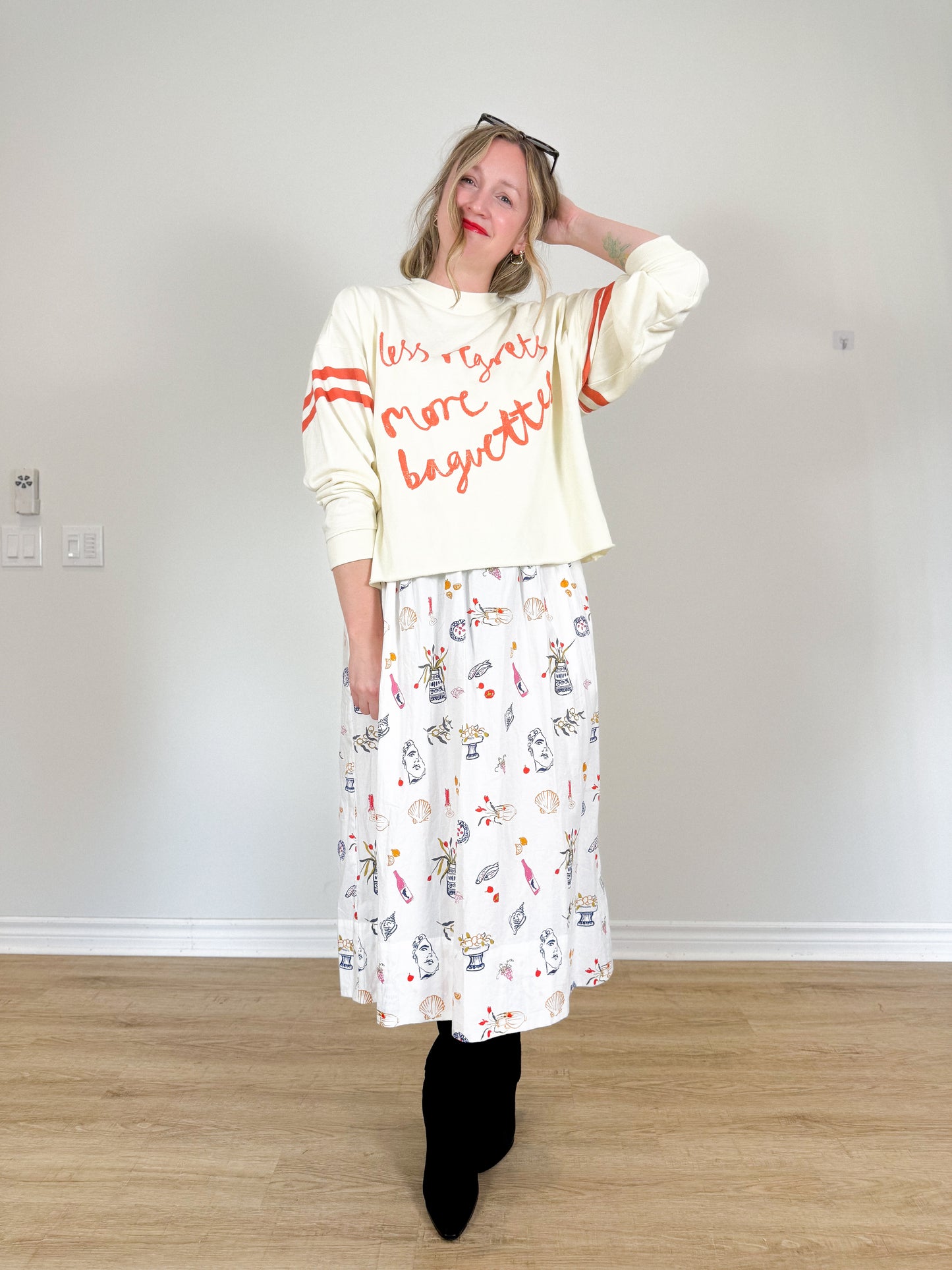 Anthropologie "Daily Practice Less Regrets Sweatshirt" (Size L)