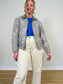 Abercrombie & Fitch "Floral Jacquard Jacket with Corduroy Collar" (Size S/M)