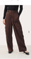 Part Two "Crine Satin Cargo Trouser in Brown" (Size S)