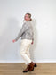 Abercrombie & Fitch "Floral Jacquard Jacket with Corduroy Collar" (Size S/M)