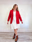 Vintage Red Blazer (Size L)