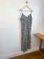 Gap Floral Midi Dress in Black/White (Size L)