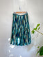 Multi-Colour Teal Flowing Midi Skirt (Size M/L)