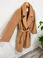 Abercrombie & Fitch "Double-Cloth Belted Wool-Blend Coat (Size S/M)