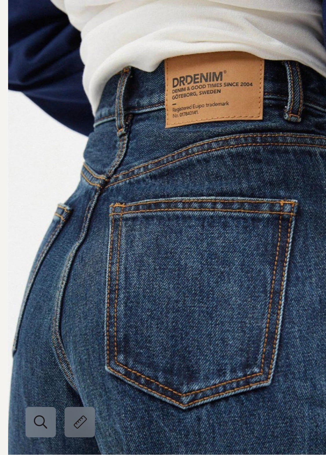 DR.DENIM "Echo Straight Jeans in Dark Canyon" (Size 28)