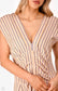 Sandro Striped Midi Dress in Pale Pink , Blue & Mustard (Size S)