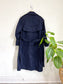 Vintage Navy Trench Coat (Size L)